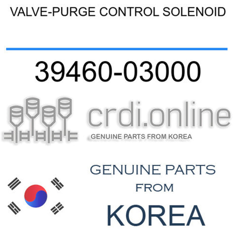 VALVE-PURGE CONTROL SOLENOID [ORIGINAL] 39460-03000 3946003000 39460 03000