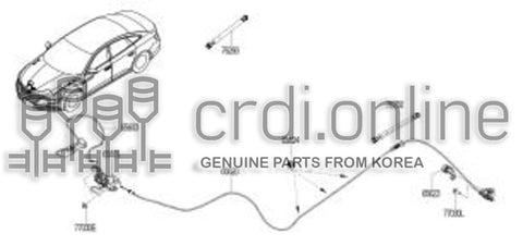 LOCK ASSY-HOOD 65601-6937R 656016937R 65601 6937R