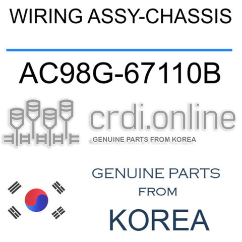 WIRING ASSY-CHASSIS [ORIGINAL] AC98G-67110B AC98G67110B AC98G 67110B