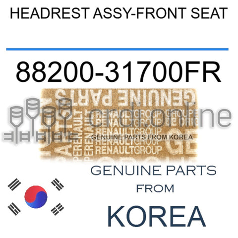 HEADREST ASSY-FRONT SEAT [ORIGINAL] 88200-31700FR 8820031700FR 88200 31700FR