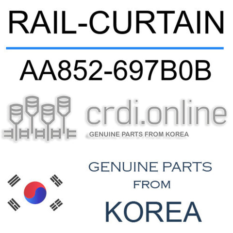RAIL-CURTAIN AA852-697B0B AA852697B0B AA852 697B0B
