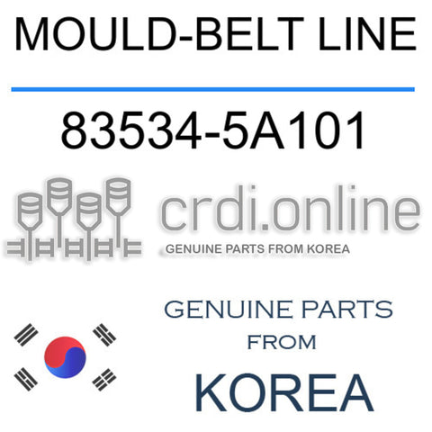 MOULD-BELT LINE [ORIGINAL] 83534-5A101 835345A101 83534 5A101