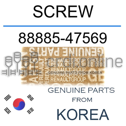 SCREW [ORIGINAL] 88885-47569 8888547569 88885 47569