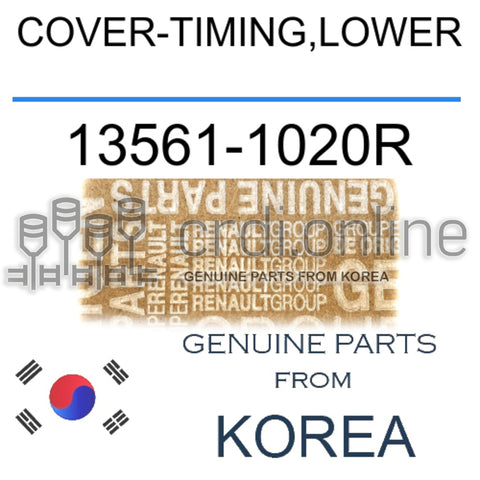 COVER-TIMING,LOWER [ORIGINAL] 13561-1020R 135611020R 13561 1020R
