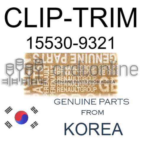 CLIP-TRIM [ORIGINAL] 15530-9321 155309321 15530 9321