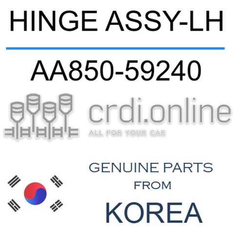 HINGE ASSY-LH [ORIGINAL] AA850-59240 AA85059240 AA850 59240