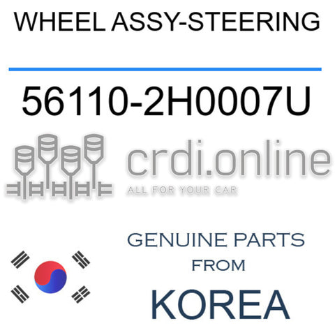 WHEEL ASSY-STEERING 56110-2H0007U 561102H0007U 56110 2H0007U