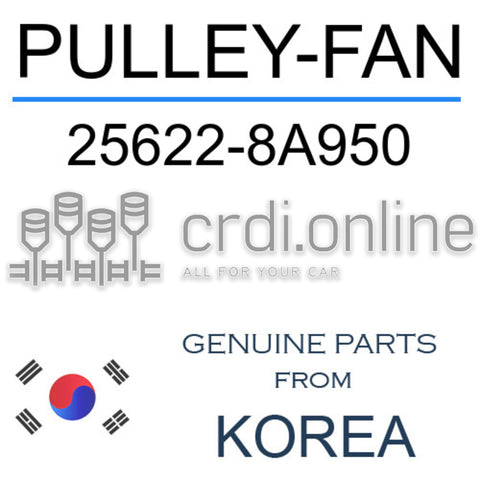 PULLEY-FAN [ORIGINAL] 25622-8A950 256228A950 25622 8A950