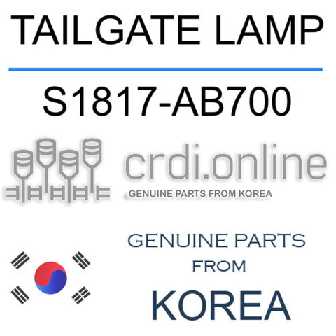 TAILGATE LAMP [ORIGINAL] S1817-AB700 S1817AB700 S1817 AB700