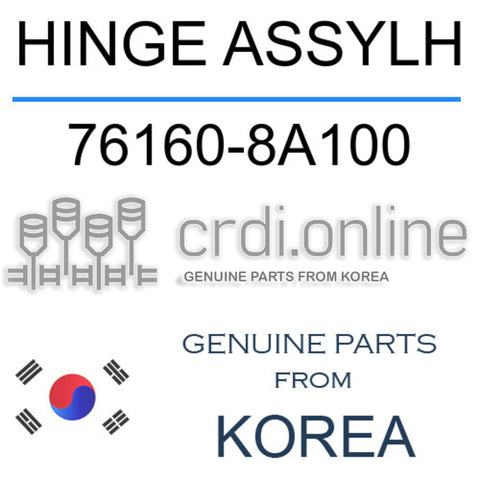 HINGE ASSYLH [ORIGINAL] 76160-8A100 761608A100 76160 8A100