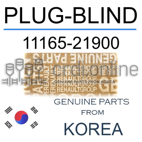 PLUG-BLIND [ORIGINAL] 11165-21900 1116521900 11165 21900