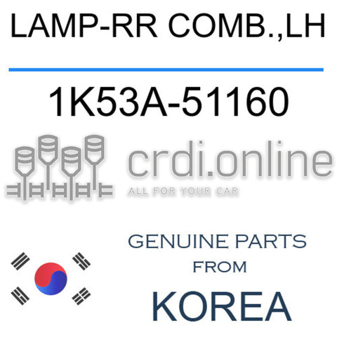 LAMP-RR COMB.,LH [ORIGINAL] 1K53A-51160 1K53A51160 1K53A 51160