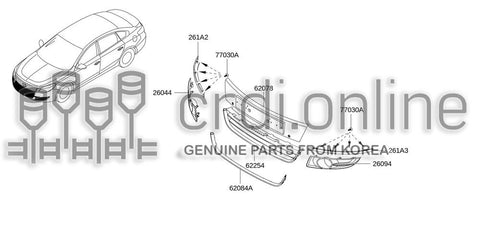 GRILLE ASSY-RADIATORLOWER [ORIGINAL] 62254-4207R 622544207R 62254 4207R