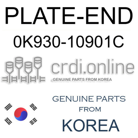PLATE-END 0K930-10901C 0K93010901C 0K930 10901C