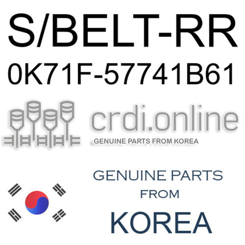 S/BELT-RR [ORIGINAL] 0K71F-57741B61 0K71F57741B61 0K71F 57741B61