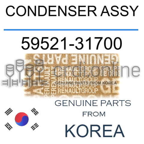 CONDENSER ASSY [ORIGINAL] 59521-31700 5952131700 59521 31700