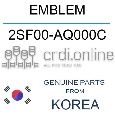 EMBLEM [ORIGINAL] 2SF00-AQ000C 2SF00AQ000C 2SF00 AQ000C