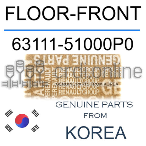 FLOOR-FRONT [ORIGINAL] 63111-51000P0 6311151000P0 63111 51000P0