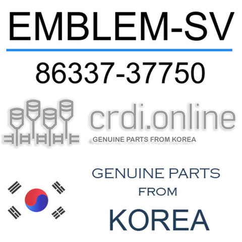 EMBLEM-SV [ORIGINAL] 86337-37750 8633737750 86337 37750