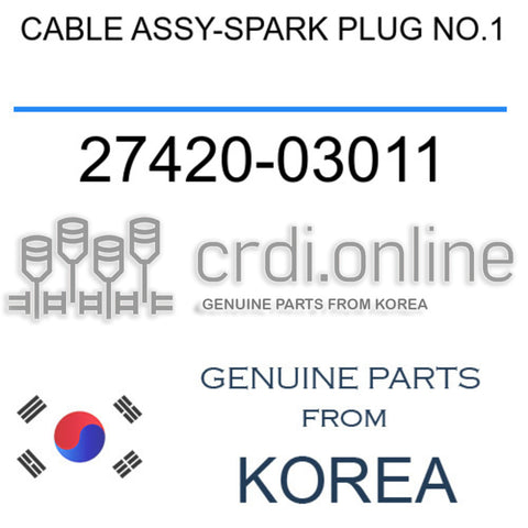 [ORIGINAL] CABLE ASSY-SPARK PLUG NO.1 27420-03011 2742003011 27420 03011