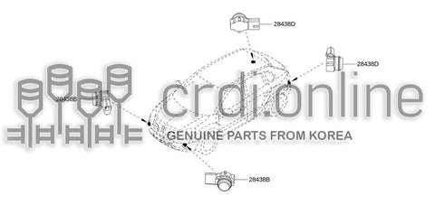 SENSOR UNIT-DISTANCE_BLIND 28438-7520R 284387520R 28438 7520R