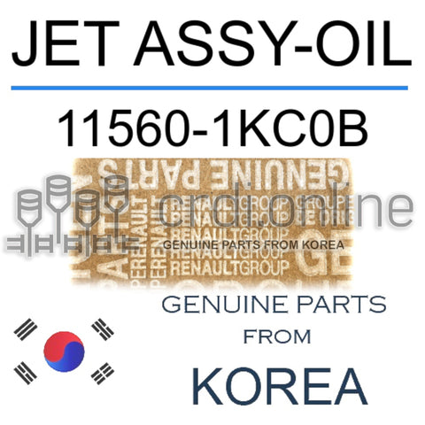 JET ASSY-OIL [ORIGINAL] 11560-1KC0B 115601KC0B 11560 1KC0B