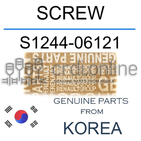 SCREW [ORIGINAL] S1244-06121 S124406121 S1244 06121