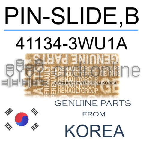 PIN-SLIDE,B [ORIGINAL] 41134-3WU1A 411343WU1A 41134 3WU1A