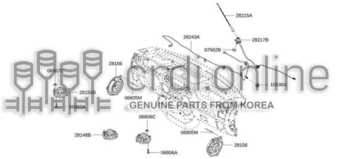 ROD-ANTENNA 28215-8477R 282158477R 28215 8477R