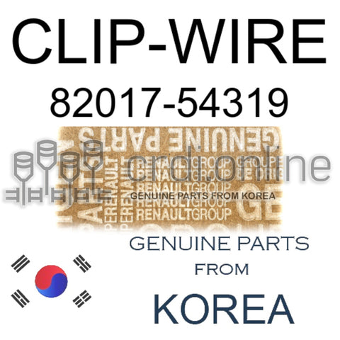 CLIP-WIRE [ORIGINAL] 82017-54319 8201754319 82017 54319