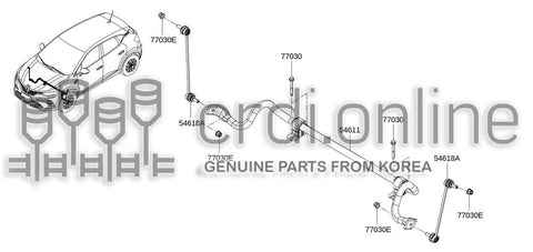 ROD-CONNECTOR STABILIZER 54618-1427R 546181427R 54618 1427R