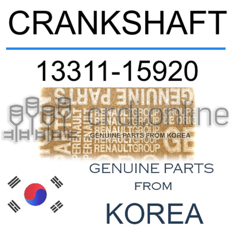 CRANKSHAFT [ORIGINAL] 13311-15920 1331115920 13311 15920