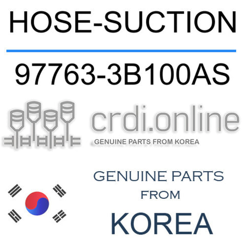 HOSE-SUCTION [ORIGINAL] 97763-3B100AS 977633B100AS 97763 3B100AS