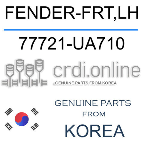 FENDER-FRT,LH [ORIGINAL] 77721-UA710 77721UA710 77721 UA710