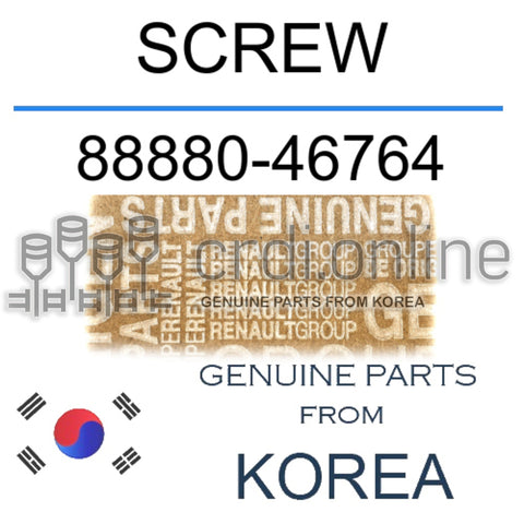 SCREW [ORIGINAL] 88880-46764 8888046764 88880 46764