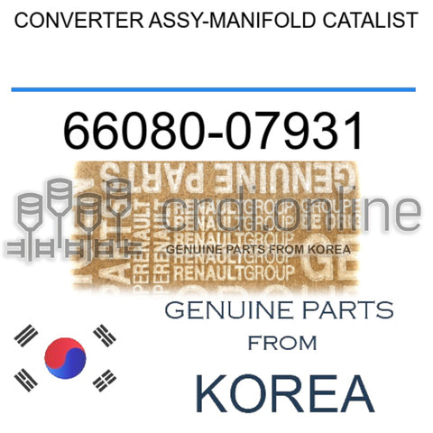 CONVERTER ASSY-MANIFOLD CATALIST [ORIGINAL] 66080-07931 6608007931 66080 07931