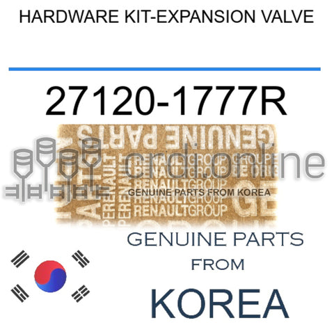 HARDWARE KIT-EXPANSION VALVE [ORIGINAL] 27120-1777R 271201777R 27120 1777R