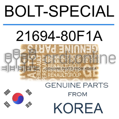 BOLT-SPECIAL [ORIGINAL] 21694-80F1A 2169480F1A 21694 80F1A