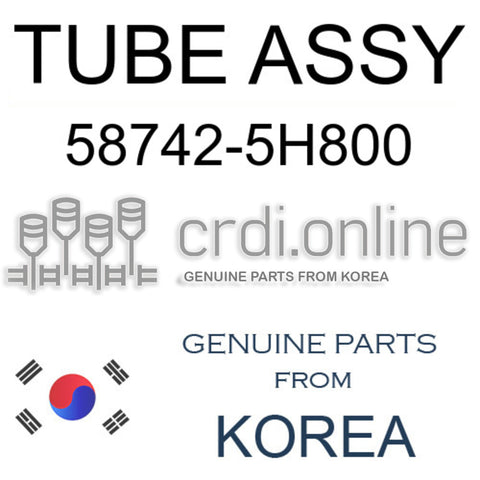 TUBE ASSY 58742-5H800 587425H800 58742 5H800