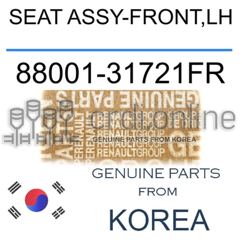 SEAT ASSY-FRONT,LH [ORIGINAL] 88001-31721FR 8800131721FR 88001 31721FR