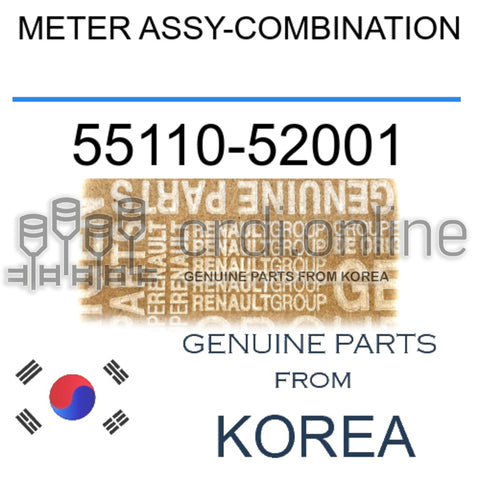 METER ASSY-COMBINATION [ORIGINAL] 55110-52001 5511052001 55110 52001