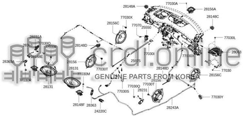 AMPLIFIER-SPEAKER 28063-8719R 280638719R 28063 8719R