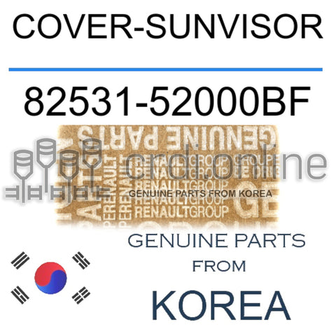 COVER-SUNVISOR [ORIGINAL] 82531-52000BF 8253152000BF 82531 52000BF