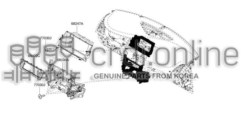 BRACKET-NAVIGATION DISPLAY 28038-7531R 280387531R 28038 7531R