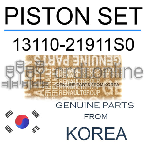 PISTON SET [ORIGINAL] 13110-21911S0 1311021911S0 13110 21911S0
