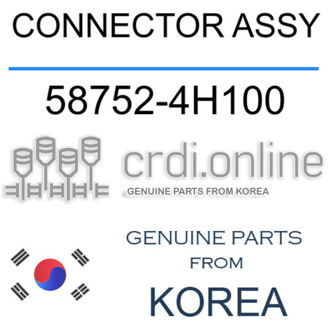 CONNECTOR ASSY 58752-4H100 587524H100 58752 4H100