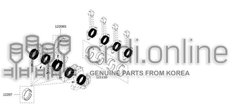 WASHER SET-THRUST 12280-7481R 122807481R 12280 7481R