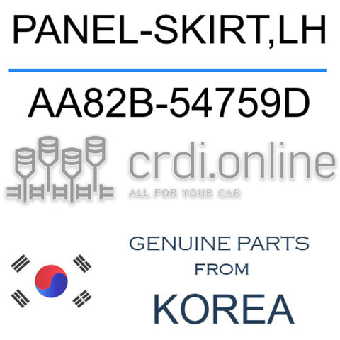 PANEL-SKIRT,LH [ORIGINAL] AA82B-54759D AA82B54759D AA82B 54759D