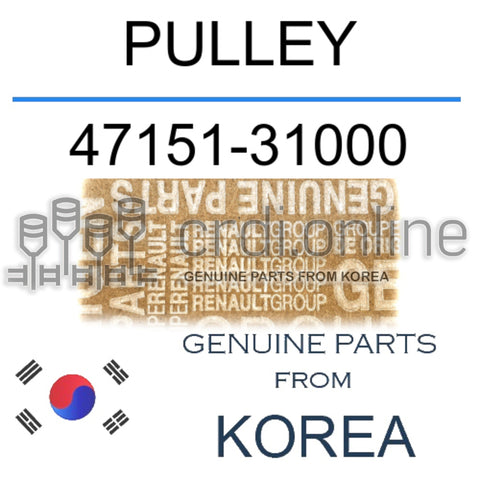 PULLEY [ORIGINAL] 47151-31000 4715131000 47151 31000