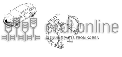 COVER-GEARBOX OIL COOLING RAD 21618-6624R 216186624R 21618 6624R